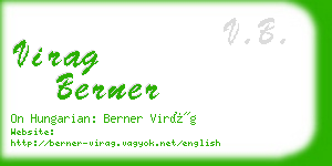 virag berner business card